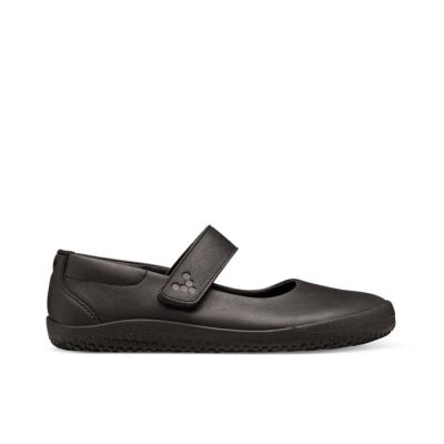 Chaussures d'école Vivobarefoot Wyn School II Juniors - Noir TKB123078